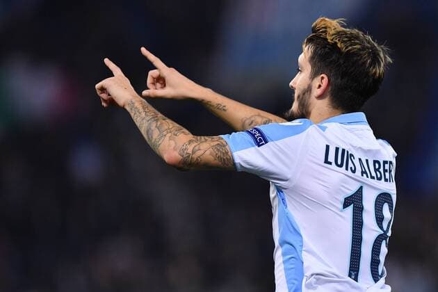 As Roma 23 11 2017 - Europa League Lazio-Vitesse foto Antonello Sammarco Image nella foto: esultanza gol Luis Alberto 