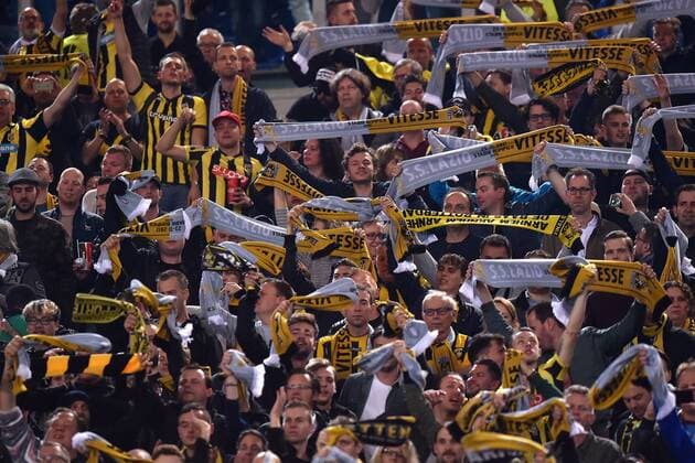 Tifosi Vitesse. Supporters Roma 23-11-2017 Stadio Olimpico Europa League 2017 2018 Lazio - Vitesse Foto Andrea Staccioli Insidefoto andreaxstaccioli