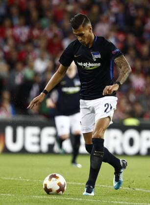 DAVID S. BUSTAMANTE 23 11 2017 BILBAO PAIS VASCO Partido correspondiente a la Jornada 5 del grupo J de la UEFA Europa League de futbol entre el Athletic de Bilbao y el Hertha BSC Berlin disputado en el Estadio San Mames de Bilbao. Davie Selke  xDAVIDxS.xBUSTAMANTEx xx