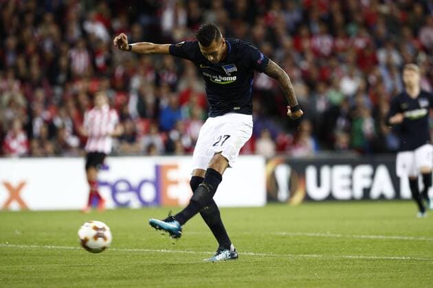 Bilder des Tages - SPORT DAVID S. BUSTAMANTE 23 11 2017 BILBAO PAIS VASCO Partido correspondiente a la Jornada 5 del grupo J de la UEFA Europa League de futbol entre el Athletic de Bilbao y el Hertha BSC Berlin disputado en el Estadio San Mames de Bilbao. Davie Selke  xDAVIDxS.xBUSTAMANTEx xx
