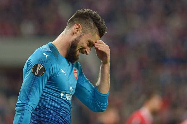 Koeln Germany 23 11 2017 UEFA Europa League 2017 18 Season Group Stage Group H 5 Round 1 FC Koeln FC Arsenal Olivier Giroud Arsenal DeFodi521