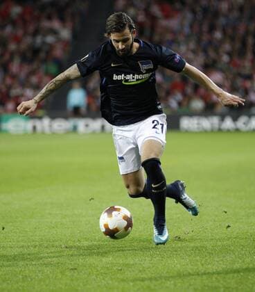 DAVID S. BUSTAMANTE 23 11 2017 BILBAO PAIS VASCO Partido correspondiente a la Jornada 5 del grupo J de la UEFA Europa League de futbol entre el Athletic de Bilbao y el Hertha BSC Berlin disputado en el Estadio San Mames de Bilbao. Marvin Plattenhardt  xDAVIDxS.xBUSTAMANTEx xx