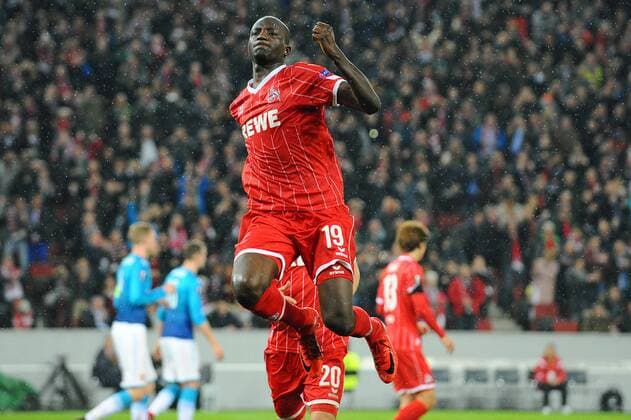 Koeln Germany 23 11 2017 UEFA Europa League 2017 18 Season Group Stage Group H 5 Gameday 1 FC Koeln FC Arsenal Goalkeeping to 1 0 for Koeln by Sehrou Guirassy KOE DeFodi521