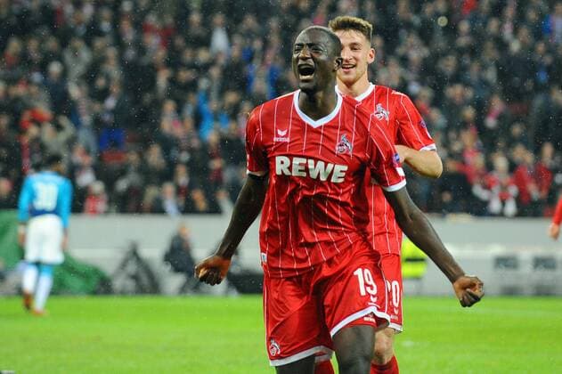 Koeln Germany 23 11 2017 UEFA Europa League 2017 18 Season Group Stage Group H 5 Gameday 1 FC Koeln FC Arsenal Goalkeeping to 1 0 for Koeln by Sehrou Guirassy KOE DeFodi521