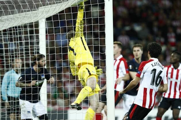 DAVID S. BUSTAMANTE 23 11 2017 BILBAO PAIS VASCO Partido correspondiente a la Jornada 5 del grupo J de la UEFA Europa League de futbol entre el Athletic de Bilbao y el Hertha BSC Berlin disputado en el Estadio San Mames de Bilbao. Thomas Kraft  xDAVIDxS.xBUSTAMANTEx xx