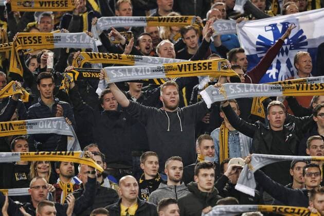 ROME, 23-11-2017 , Stadio Olympico , Europa League , seizoen 2017 2018 Lazio Roma - Vitesse 1-1. Meegereisde fans uit Arnhem . Lazio Roma - Vitesse  x1824794x