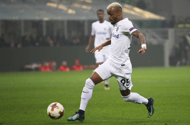 SOCCER - EL, Milan vs A.Wien MILAN,ITALY,23.NOV.17 - SOCCER - UEFA Europa League, AC Milan vs FK Austria Wien. Image shows Felipe Augusto Rodrigues Pires (A.Wien). GEPAxpictures xAndreasxPranter