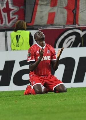 Football UEFA Europaleague Season 2017 2018 1 FC koeln vs Arsenal FC 23 11 2017 Rheinenergiestadion Koeln Sehrou Guirassy FC Cologne