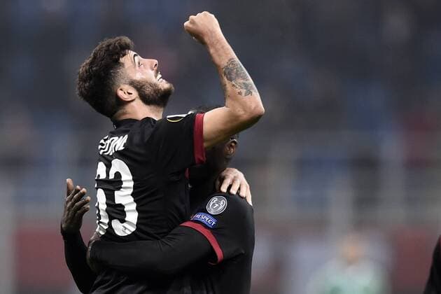 Db Milano 23 11 2017 - Europa League Milan-Austria Vienna foto Daniele Buffa Image nella foto: esultanza gol Patrick Cutrone 