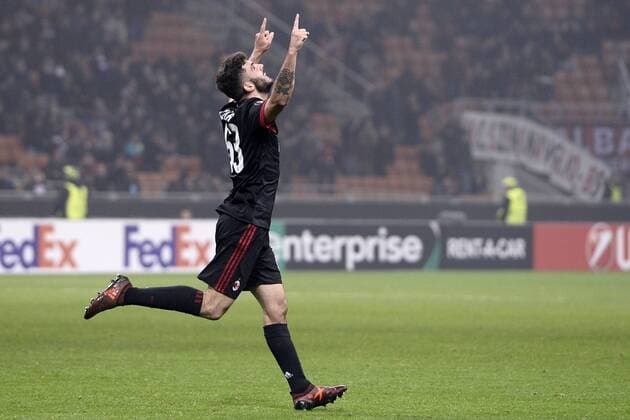 Db Milano 23 11 2017 - Europa League Milan-Austria Vienna foto Daniele Buffa Image nella foto: esultanza gol Patrick Cutrone 