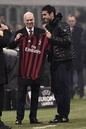 Db Milano 23 11 2017 - Europa League Milan-Austria Vienna foto Daniele Buffa Image nella foto: Ricardo Kaka -Marco Fassone 