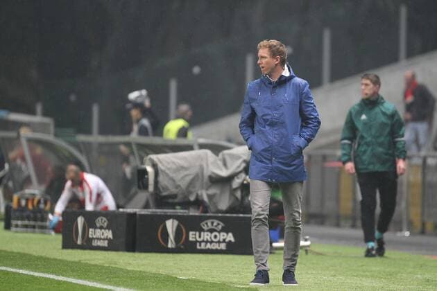 Football, Fussbal UEFA - Julian Nagelsmann of TSG Hoffenheim, during a UEFA Europa League Group Stage match, at Estadio Municipal de Braga, in Braga. Braga, Portugal, 23rd November 2017. Photo: IMAGO Pedro Benavente
