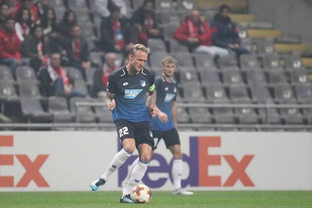 Football, Fussbal UEFA - Kevin Vogt of TSG Hoffenheim, during a UEFA Europa League Group Stage match, at Estadio Municipal de Braga, in Braga. Braga, Portugal, 23rd November 2017. Photo: IMAGO Pedro Benavente