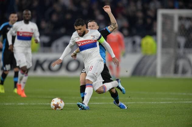 Nabil Fekir (lyon) FOOTBALL : Lyon vs Limassol - Ligue Europa - Phase de goupe - 23 11 2017 FredericChambert Panoramic 