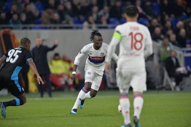 Bertrand Traore (lyon) FOOTBALL : Lyon vs Limassol - Ligue Europa - Phase de goupe - 23 11 2017 FredericChambert Panoramic 