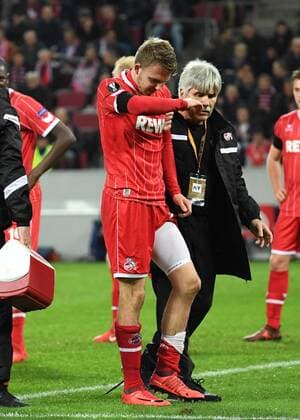 Soccer UEFA Europaleague season 2017 2018 1 FC koeln vs Arsenal FC 23 11 2017 Rheinenergiestadion Koeln Jannes Kilian Horn Dr Peter Schäferhoff FC Cologne