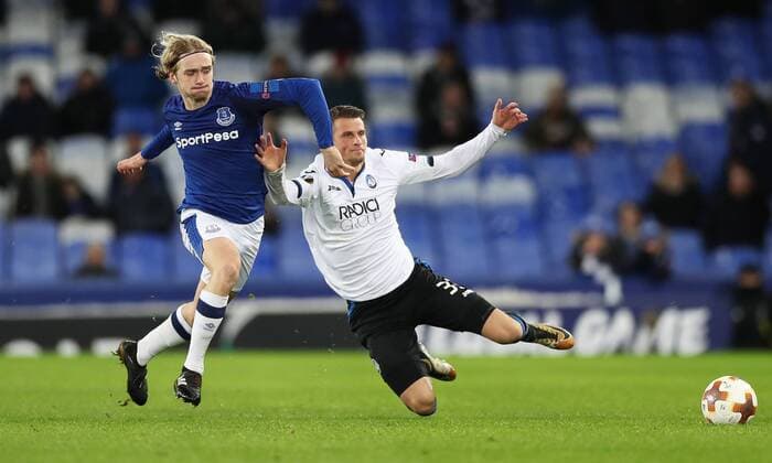 Football - 2017 2018 UEFA Europa League - Group E: Everton vs. Atalanta B.C. Tom Davies of Everton at Goodison Park. COLORSPORT LYNNE CAMERON 