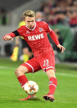 Football UEFA Europaleague Season 2017 2018 1 FC koeln vs Arsenal FC 23 11 2017 Rheinenergiestadion Koeln Jannes Kilian Horn FC Cologne Action Single shot