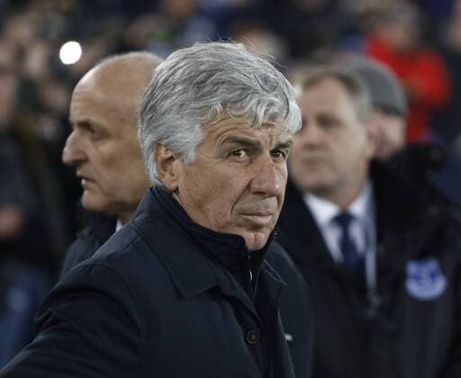 23rd November 2017, Goodison Park, Liverpool, England; UEFA Europa League, Everton versus Atalanta; Atalanta coach Gian Piero Gasperini in the technical area before tonight s game  ActionPlus11955295