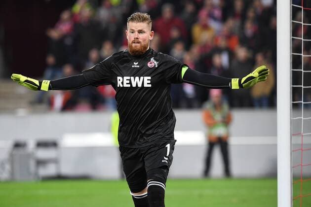 Football UEFA Europaleague season 2017 2018 1 FC koeln vs Arsenal FC 23 11 2017 Rheinenergiestadion Koeln Timo Horn FC Cologne