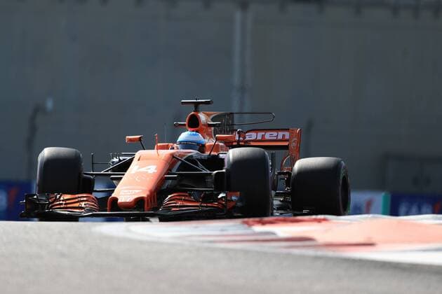 24th November 2017, Yas Marina Circuit, Abu Dhabi, UAE; Abu Dhabi Formula One Grand Prix, Friday free practice; Fernando Alonso - McLaren Honda  ActionPlus11955331