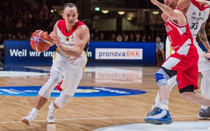 GER Qualification Basketball WC 2019 Germany vs Georgia 24 11 2017 Arena Chemnitz GER Qualification Basketball World Cup 2019 Germany vs Georgia in the picture Karsten Tadda 9 Germany nordphotoxDostmann nph00325