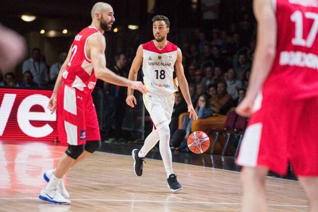 GER Qualification Basketball World Cup 2019 Germany vs Georgia 24 11 2017 Arena Chemnitz GER Qualification Basketball World Cup 2019 Germany vs Georgia Pictured Ismet Akpinar 18 Germany nordphotoxDostmann nph00325