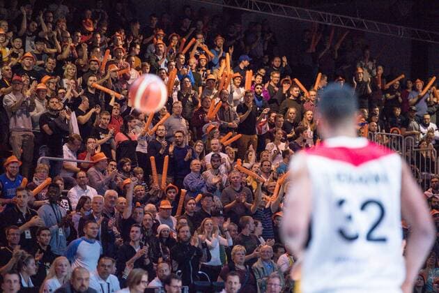 GER Qualification Basketball World Cup 2019 Germany vs Georgia 24 11 2017 Arena Chemnitz GER Qualification Basketball World Cup 2019 Germany vs Georgia in the picture Johannes Thiemann 32 Germany nordphotoxDostmann nph00325