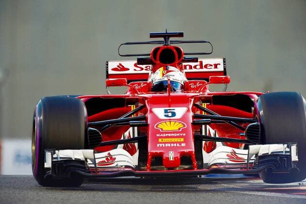 Sebastian Vettel GER 5 Scuderia Ferrari Grand Prix of ABU DHABI 2017 2nd Free Practice of Motorsport Formula 1 24 11 2017 ABU DHABI Copyright: xEIBNER JERRYxANDREx EP_JAE