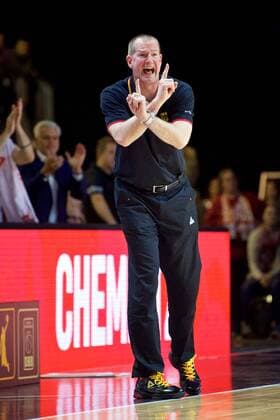 Basketball Chemnitz 24 11 2017 FIBA u200b u200bWorld Cup Qualifiers Europe WC Qualification Europe Germany GER Georgia GEO Henrik Rödl Germany National coach Roll Roedl