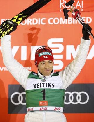 Akito Watabe JPN during the Nordic Combined FIS World Cup Ruka Nordic 25. November 2017 in Kuusamo, Finland.  Copyright: xKallexParkkinenx NP24_00027879
