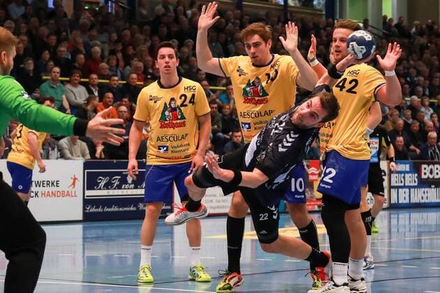 Lübeck 25 November 2017 Sport Handball Season 2017 2018 2 Bundesliga VfL Lübeck Schwartau HSG Konstanz Litter by Koehler Steffen Nr 22 VfL Luebeck Schwartau