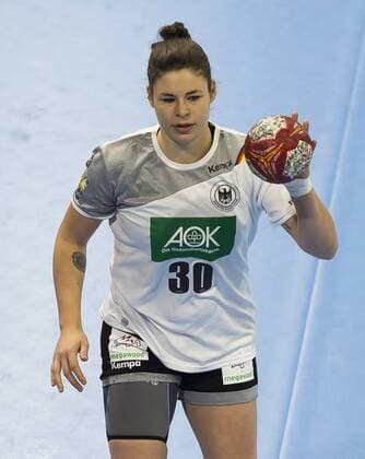 25 November 2017 Germanys Jennifer Rode handball preparatory game to the World Cup December in Germany Handball World Cup Germany Iceland 32 19 in Dresden c