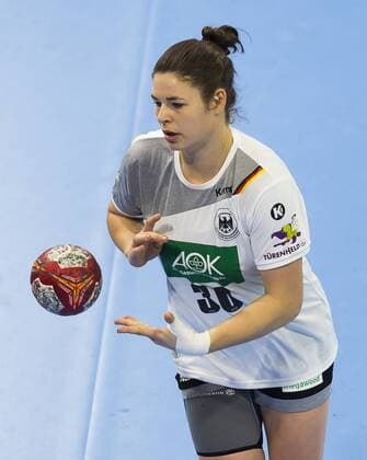 25 November 2017 Germanys Jennifer Rode handball preparatory game to the World Cup December in Germany Handball World Cup Germany Iceland 32 19 in Dresden c