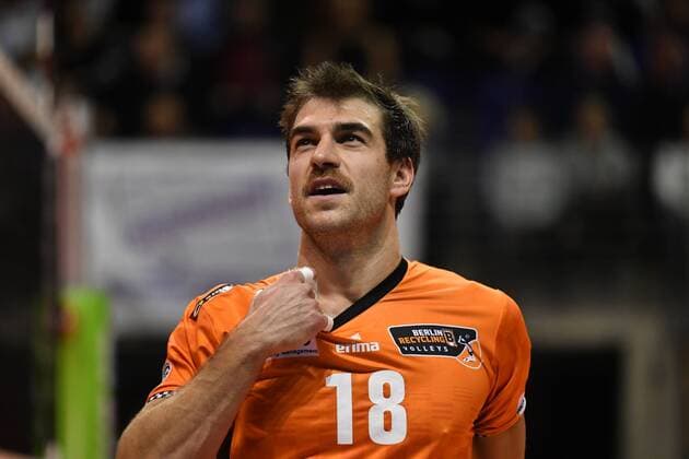 Pierre Pujol BR Volleys BR Volleys Berlin TSV Herrsching German Volleyball League DVV Cup 2017 2018 Main Round Men Men Volleyball Germany Germany Max Schmeling Halle Berlin 25 11 2017