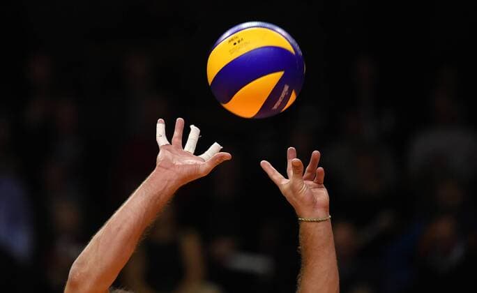 Pierre Pujol BR Volleys at play BR Volleys Berlin TSV Herrsching German Volleyball League DVV Cup 2017 2018 Main Round Men Men Volleyball Germany Germany Max Schmeling Halle Berlin 25 11 2017