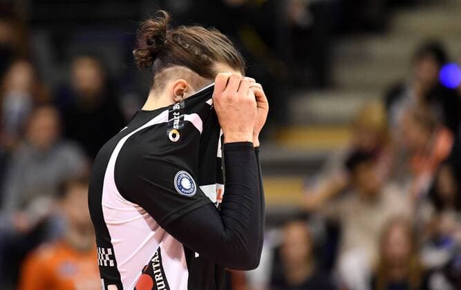 Luke Perry BR Volleys disappointed BR Volleys Berlin TSV Herrsching German Volleyball League DVV Cup 2017 2018 Main Round Men Men Volleyball Germany Germany Max Schmeling Halle Berlin 25 11 2017