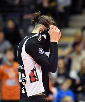 Luke Perry BR Volleys disappointed BR Volleys Berlin TSV Herrsching German Volleyball League DVV Cup 2017 2018 Main Round Men Men Volleyball Germany Germany Max Schmeling Halle Berlin 25 11 2017
