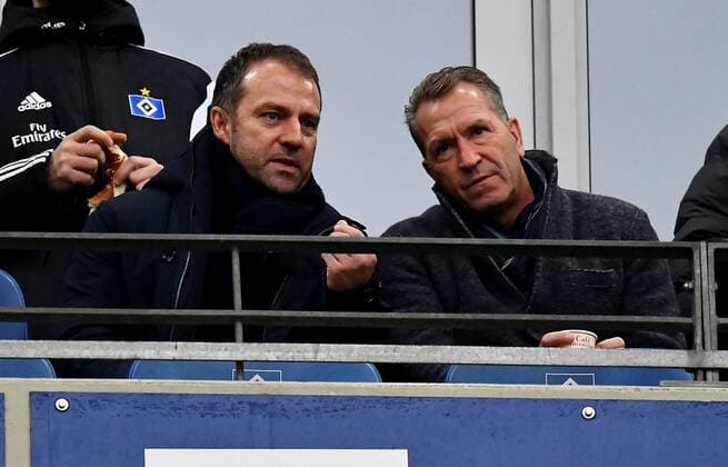 26 11 2017 xfux Soccer 1 Bundesliga Hamburger SV TSG 1899 Hoffenheim emspor vl Hans Dieter ãHansiÒ Flick store manager 1899 Hoffenheim goalkeeper coach Andreas Koepke German national football team DFB Hamburg