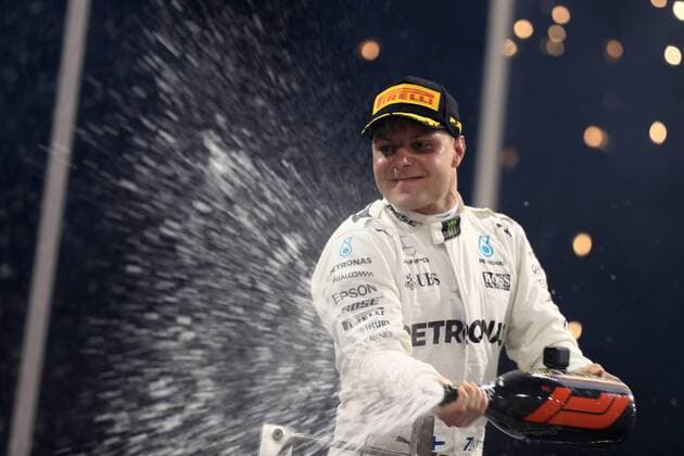 26th November 2017, Yas Marina Circuit, Abu Dhabi, UAE; Abu Dhabi Formula One Grand Prix, Sunday race day; Valtteri Bottas - Mercedes AMG Petronas F1 Team wins the race  ActionPlus11956629