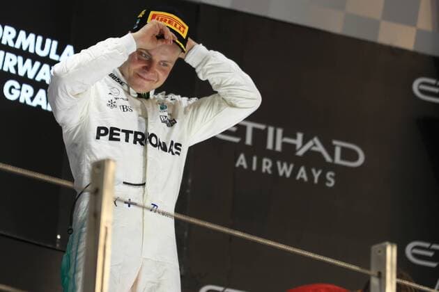 26th November 2017, Yas Marina Circuit, Abu Dhabi, UAE; Abu Dhabi Formula One Grand Prix, Sunday race day; Valtteri Bottas - Mercedes AMG Petronas F1 Team wins the race  ActionPlus11956623