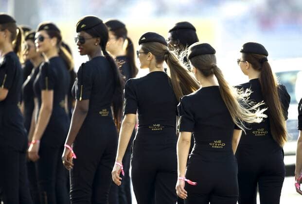 Motorsports: FIA Formula One World Championship WM Weltmeisterschaft 2017, Grand Prix of Abu Dhabi, grid girls Abu Dhabi United Arab Emirates