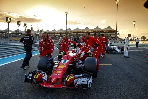 Motorsports: FIA Formula One World Championship WM Weltmeisterschaft 2017, Grand Prix of Abu Dhabi, 5 Sebastian Vettel (GER, Scuderia Ferrari), Abu Dhabi United Arab Emirates