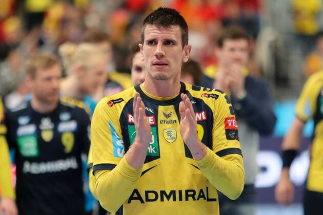 Andre Schmid Andy Schmid RNL 2 single image Action Action Handball Champions League Rhein Neckar Löwen HC Vardar Skopje xozx