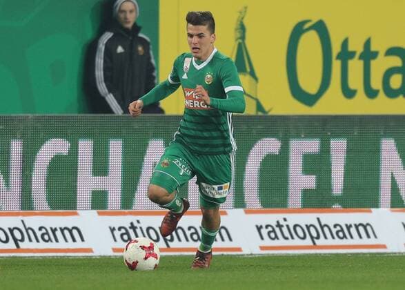 SOCCER - BL, Rapid vs RBS VIENNA,AUSTRIA,26.NOV.17 - SOCCER - tipico Bundesliga, SK Rapid Wien vs Red Bull Salzburg. Image shows Dejan Ljubicic (Rapid). Keywords: Wien Energie. GEPAxpictures xChristianxOrt