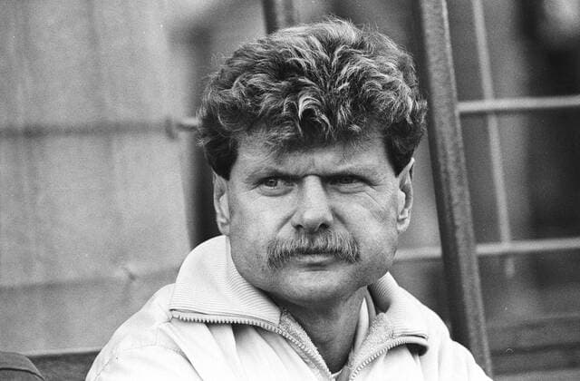 WOB VfL at Arminia Hannover on 01 10 1983 Here VfL Wolfsburg coach Wilfried Kemmer