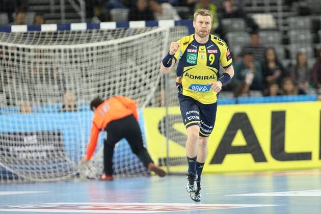 Zagreb, 29 11 2017 - Arena Zagreb hall, 2017 18 EHF Men s Champions League Group Phase. HC Prvo plinarsko drustvo (blue) - Rhein-Neckar Löwen (yellow) 