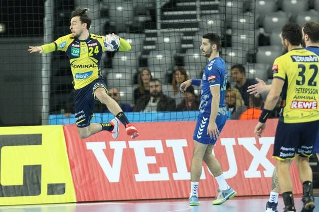 Bilder des Tages - SPORT Zagreb, 29 11 2017 - Arena Zagreb hall, 2017 18 EHF Men s Champions League Group Phase. HC Prvo plinarsko drustvo (blue) - Rhein-Neckar Löwen (yellow) 