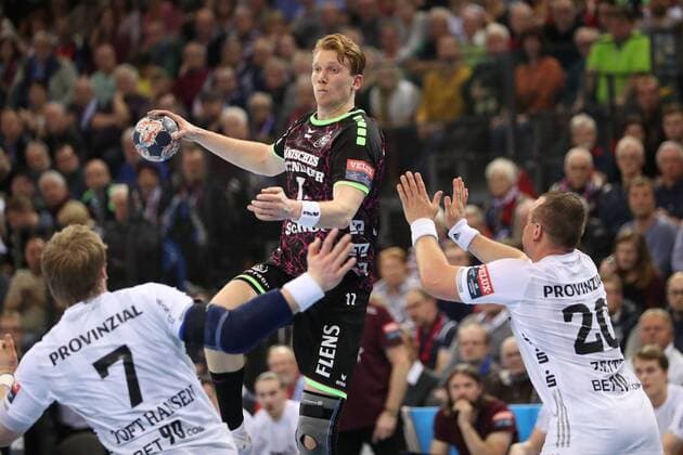 THW Kiel EHF Champions League Flensburg 29 11 17 Flensburg 29 11 17 Sport Handball VELUX EHF Champions League Season 2017 2018 Group Stage SG Flensburg Handewitt THW Kiel Simon Jeppsson SG Flensburg Handewitt 17 Rene Toft Hansen THW Kiel 07 Christian Zeitz THW Kiel 20 xmmkx