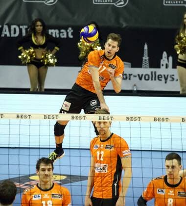 GER 1 VBL BR VOLLEYS VS Hypo Tyrol AlpenVolleys Haching 29 11 2017 Max Schmeling Halle Berlin GER 1 VBL BR VOLLEYS VS Hypo Tirol AlpenVolleys Haching pictured Egor Bogachev BR Volleys 17 nordphotox xEngler nph00076